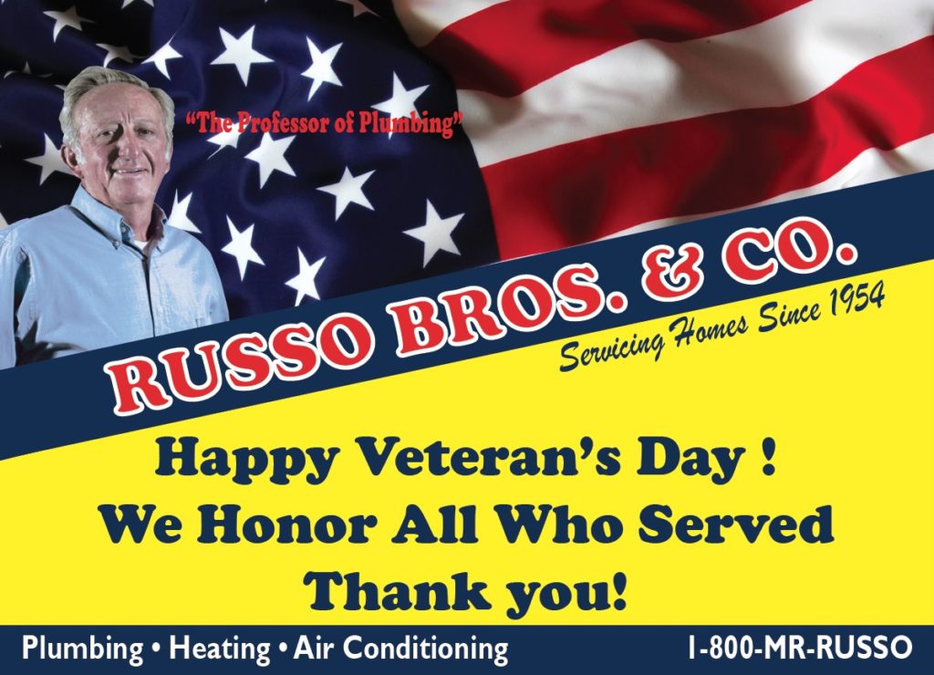 Russo Bros Veterans Day - Thank you Veterans graphic